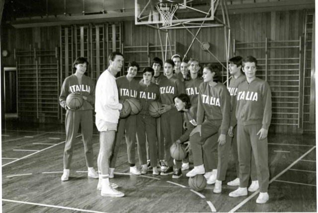 Giancarlo Primo con la Nazionale Juniores Femminile del 1965